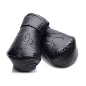 Role Play  Strict Leather Padded Puppy Mitts